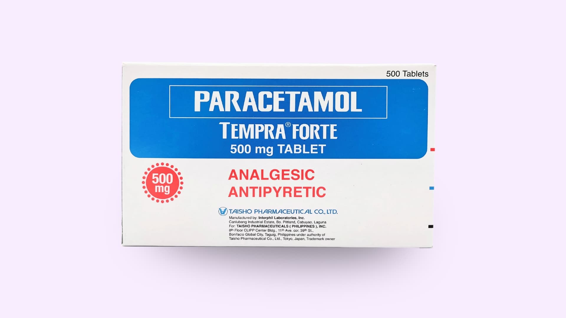 TEMPRA FORTE Paracetamol 500mg Tablet - 1 Tablet