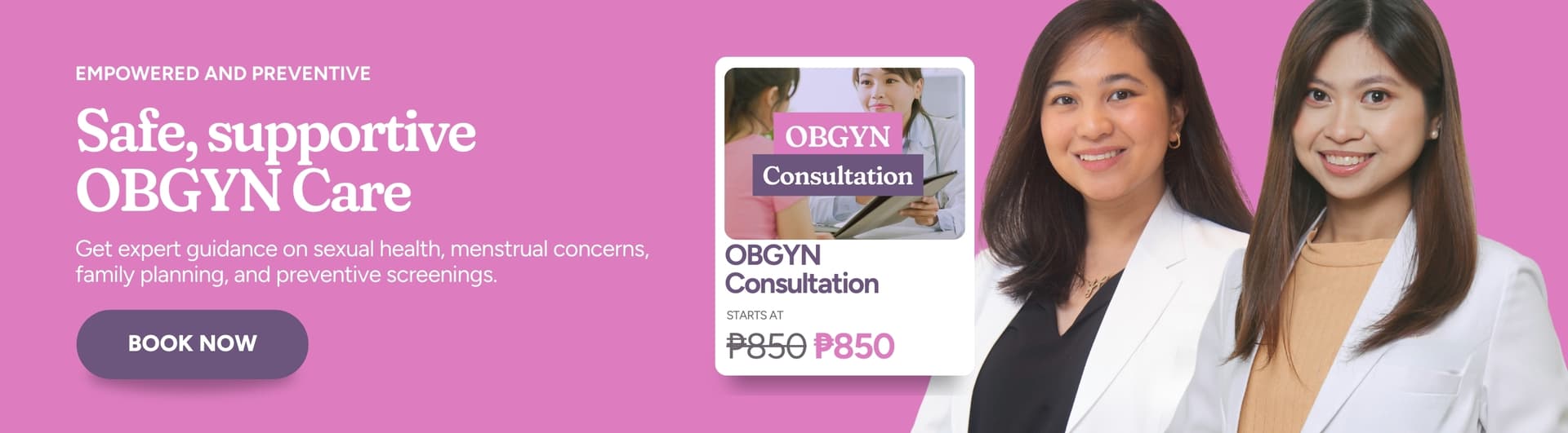 OBGYN Care Advertisement