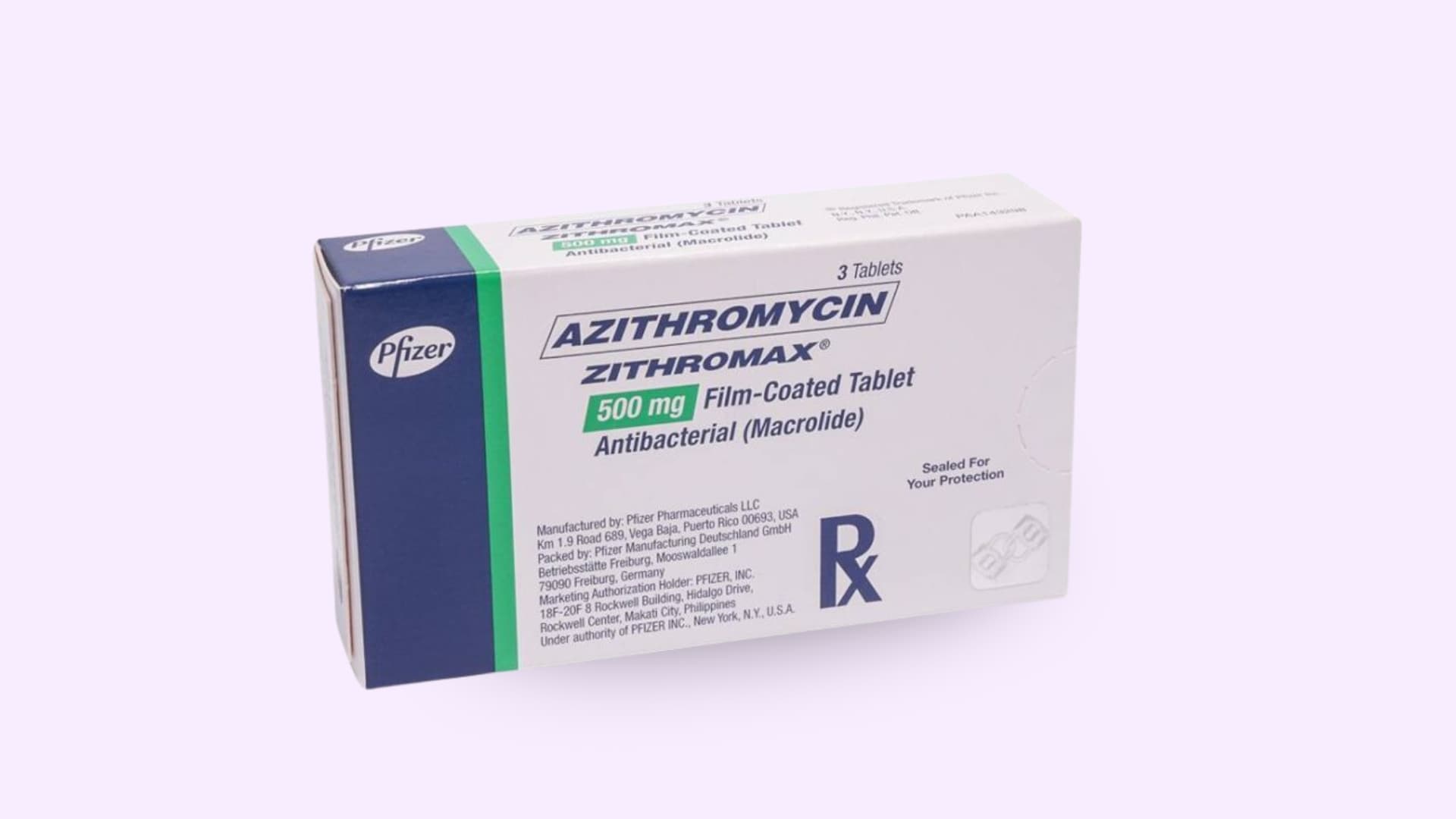 ZITHROMAX Azithromycin 500mg Tablet - 1 Tablet
