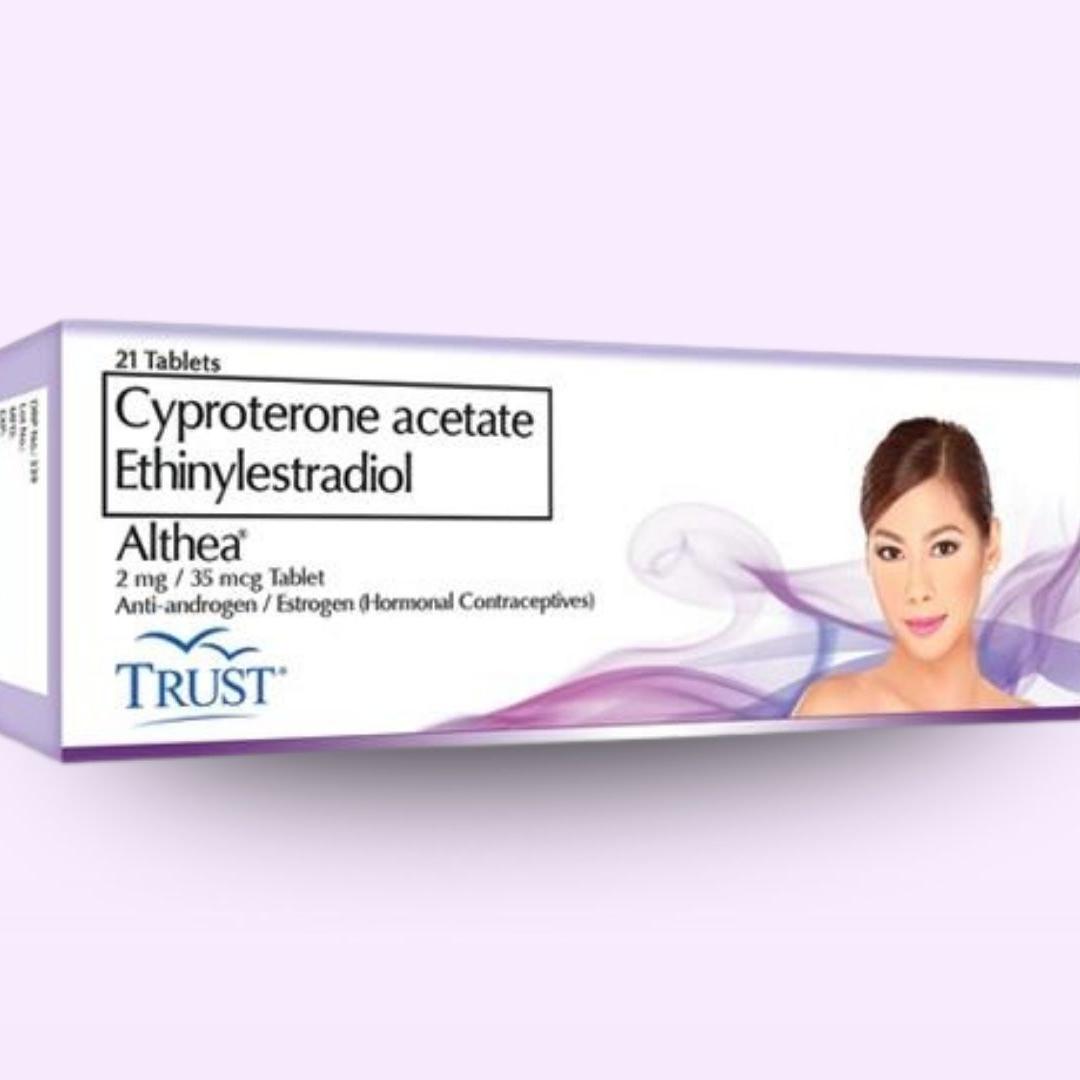 Althea Cyproterone Acetate / Ethinylestradiol 2mg / 35mcg Sugar-Coated Tablet 21's
